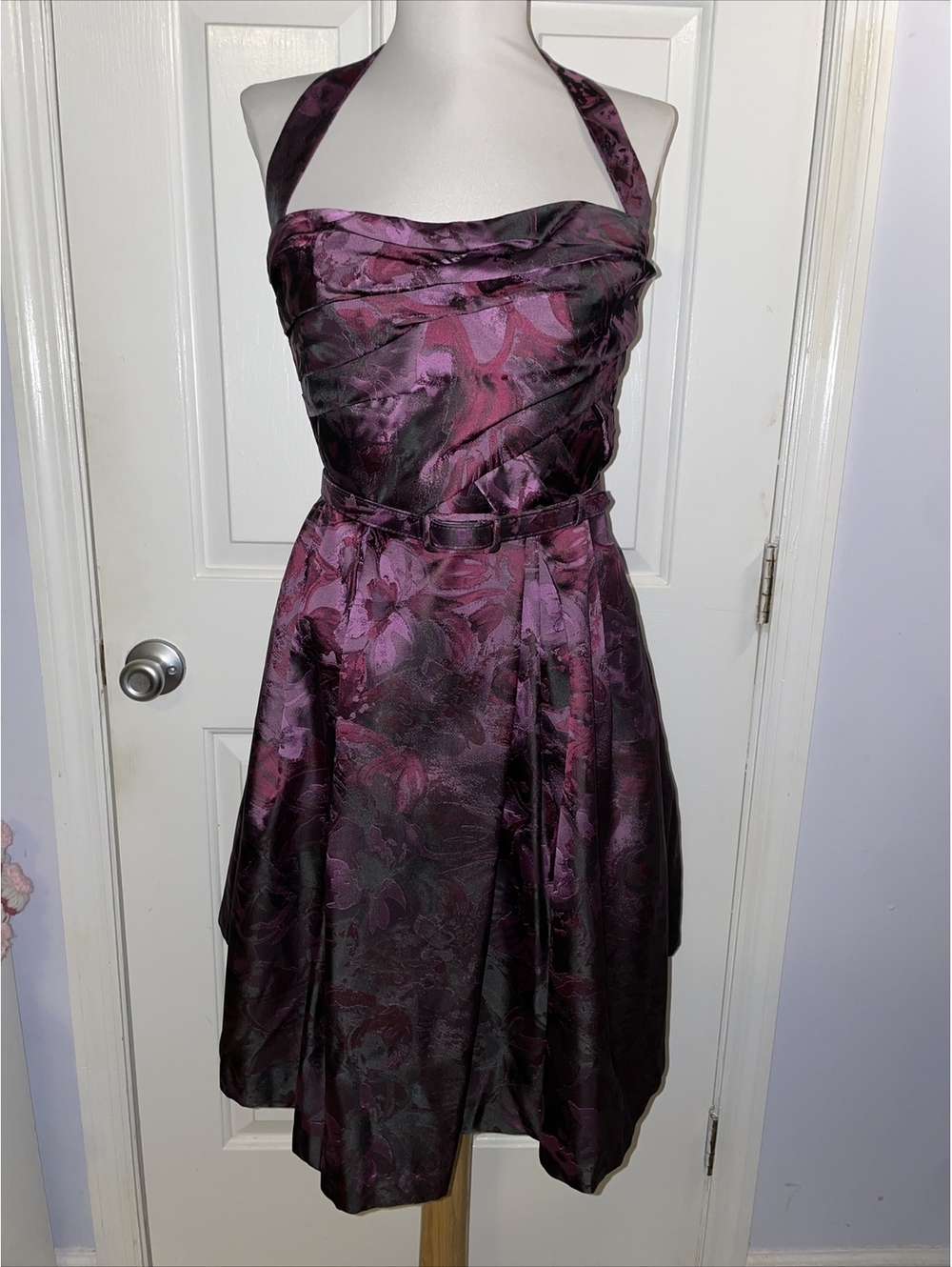 Monique lhuillier Cocktail Dress Size 8 Dark Purple